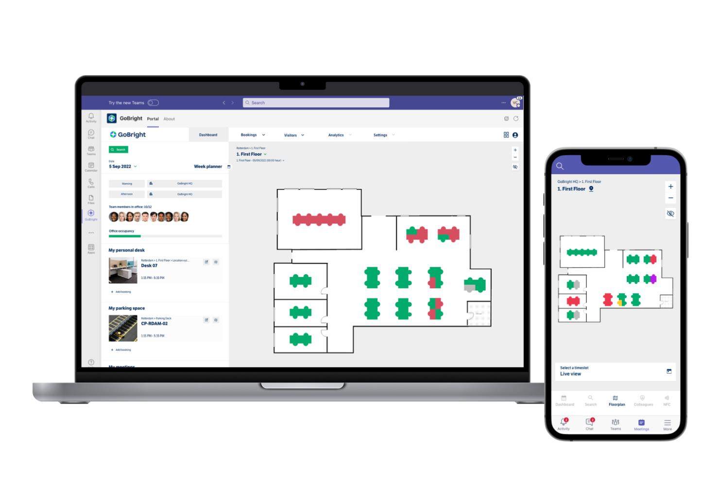 GoBright screenshot - 19 Best Enterprise Hot Desk Booking Software in 2026