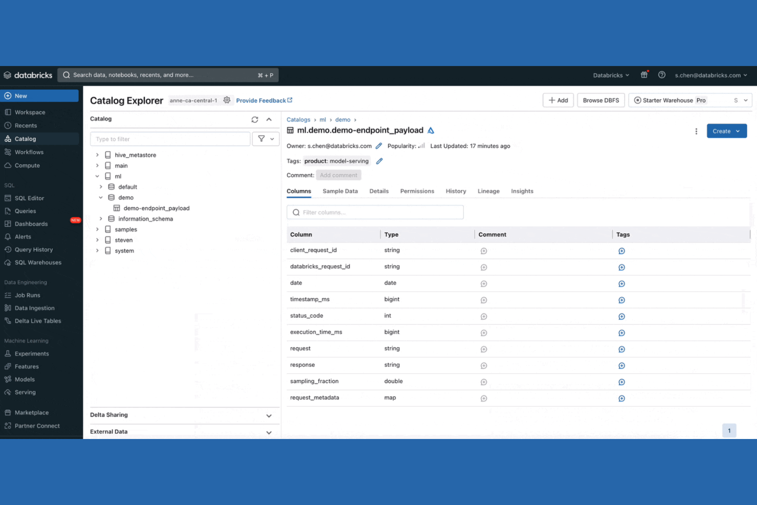 Databricks screenshot - I 10 migliori strumenti per il deployment di modelli ML nel 2026