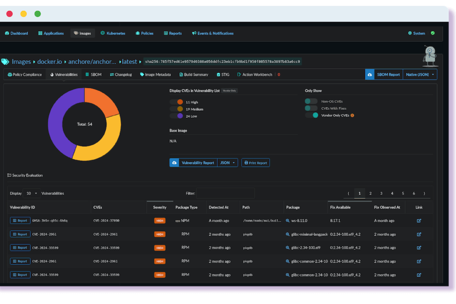 Anchore SBOM screenshot - 10 Migliori Strumenti di Generazione SBOM nel 2026
