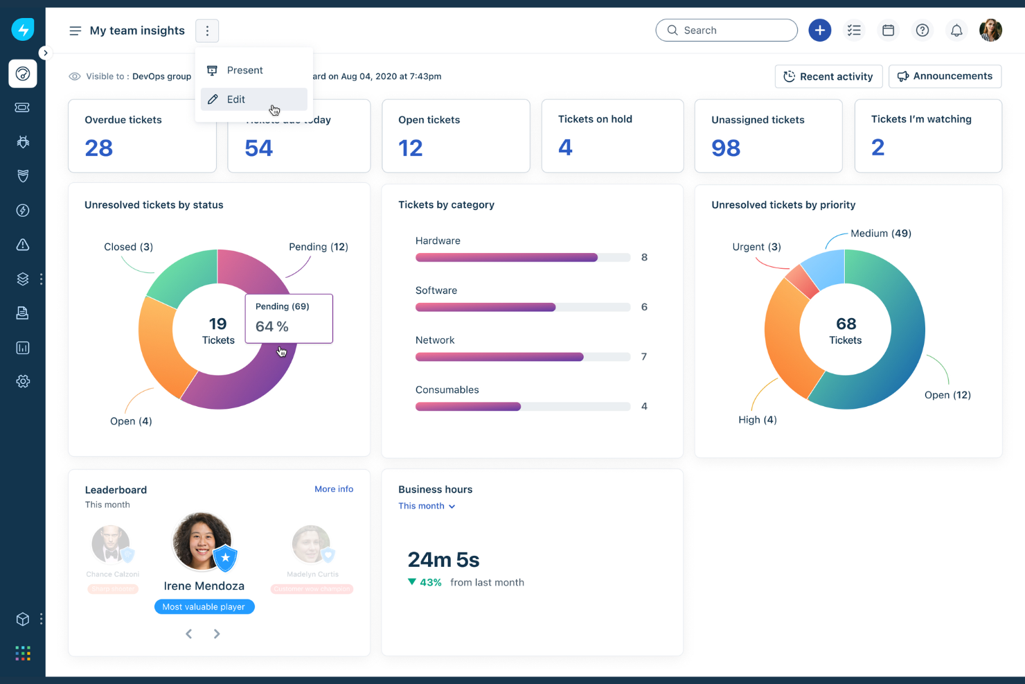 Freshservice screenshot - 10 Best ManageEngine Alternatives Reviewed in 2026