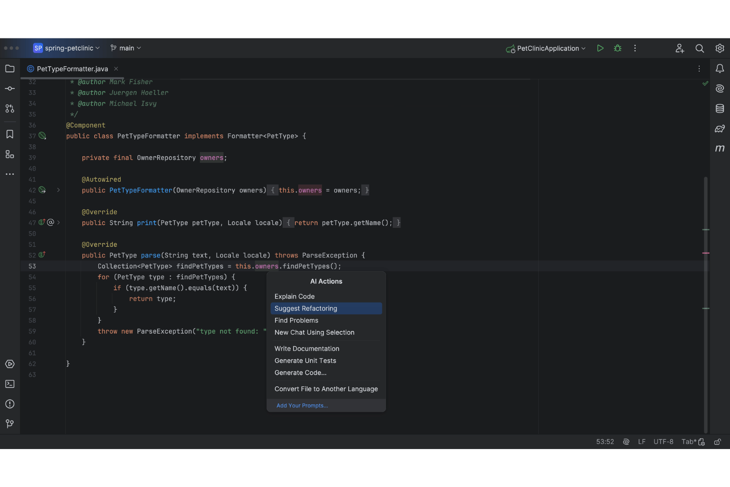 IntelliJ IDEA screenshot - 10 Best Code Refactoring Tools in 2026