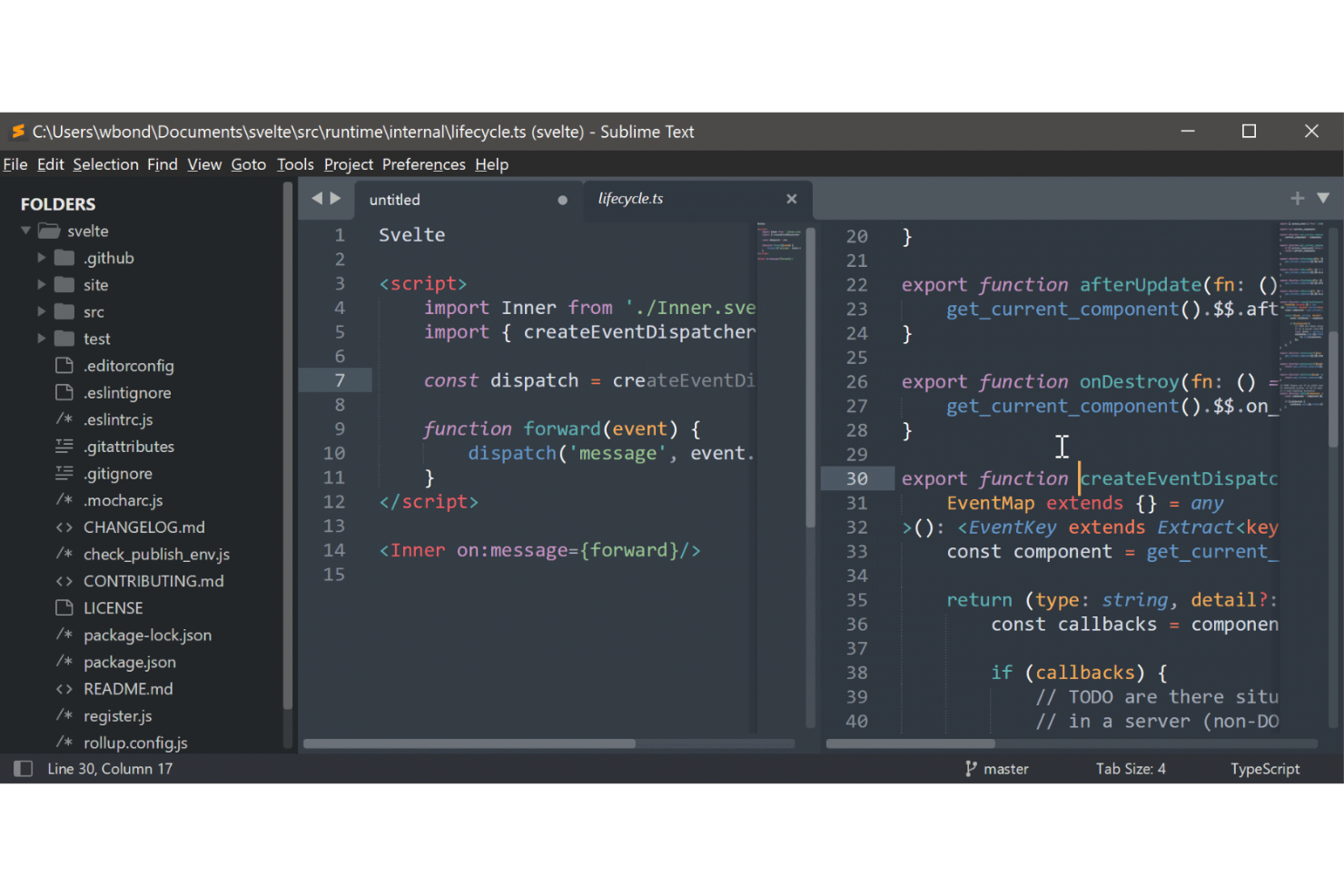 Sublime Text is a fast code editor for writing and editing text files.