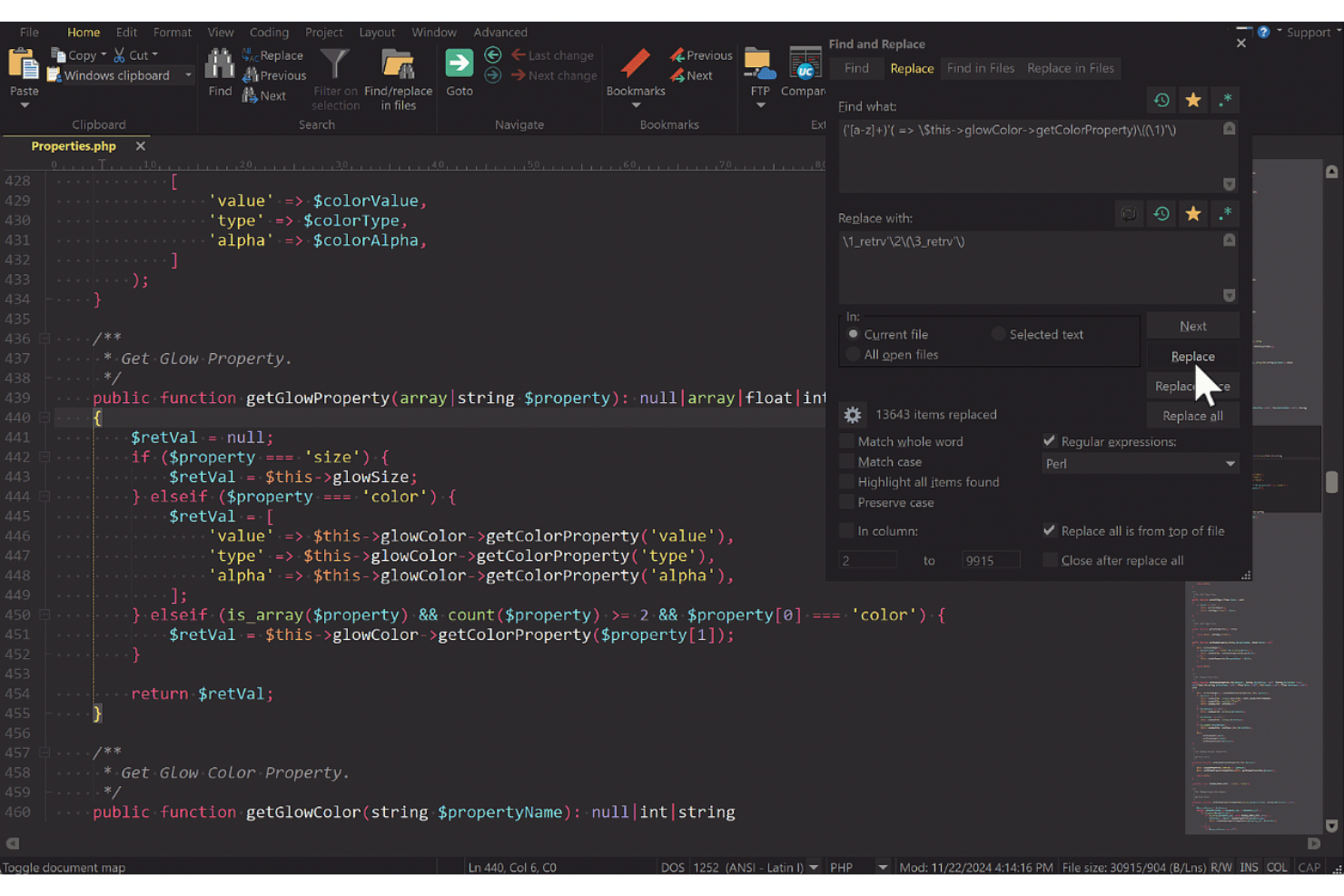UltraEdit is a fast text editor for large files, coding, and hex edits.