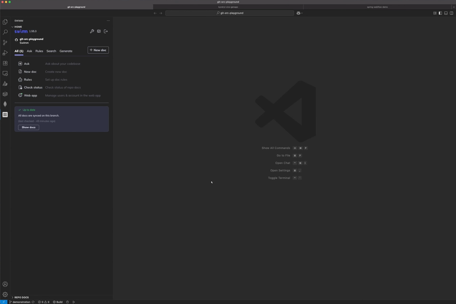 Swimm keeps docs synced with code to keep teams aligned.