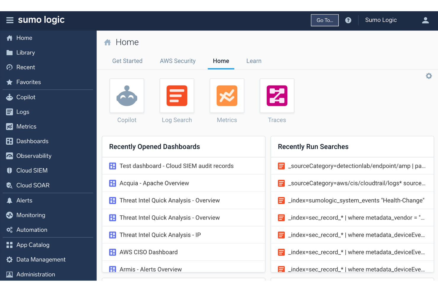 Sumo Logic monitors cloud systems with real-time analytics and alerts.