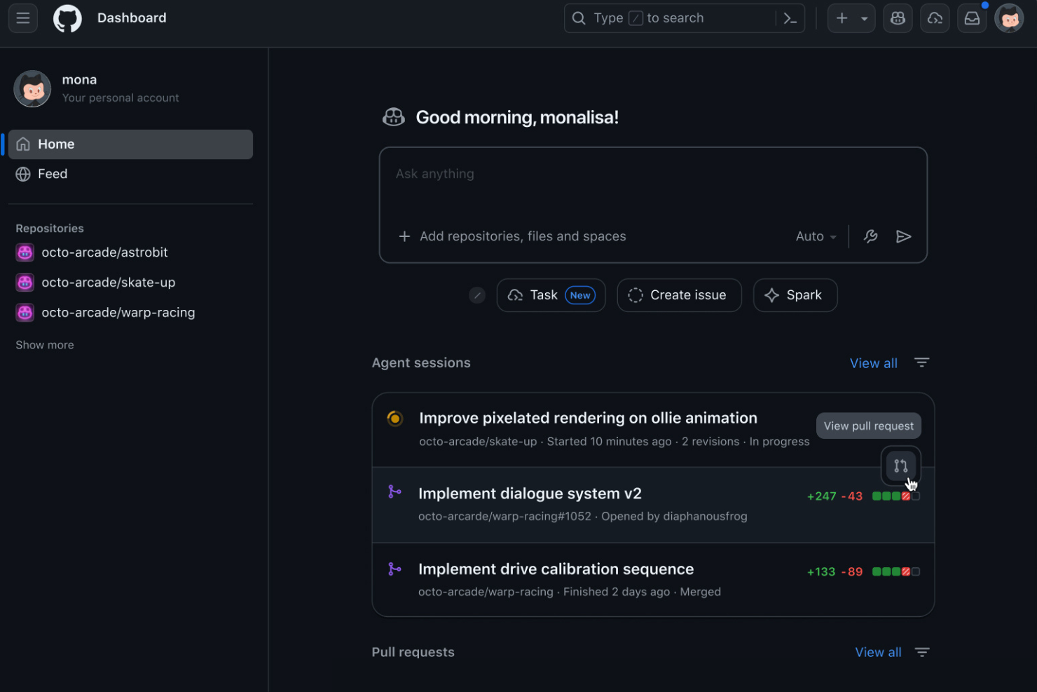 GitHub enables teams to build, review, and manage code together online.