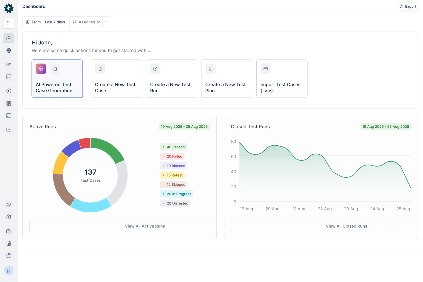 Testsigma automates end-to-end testing with cloud execution and AI support.
