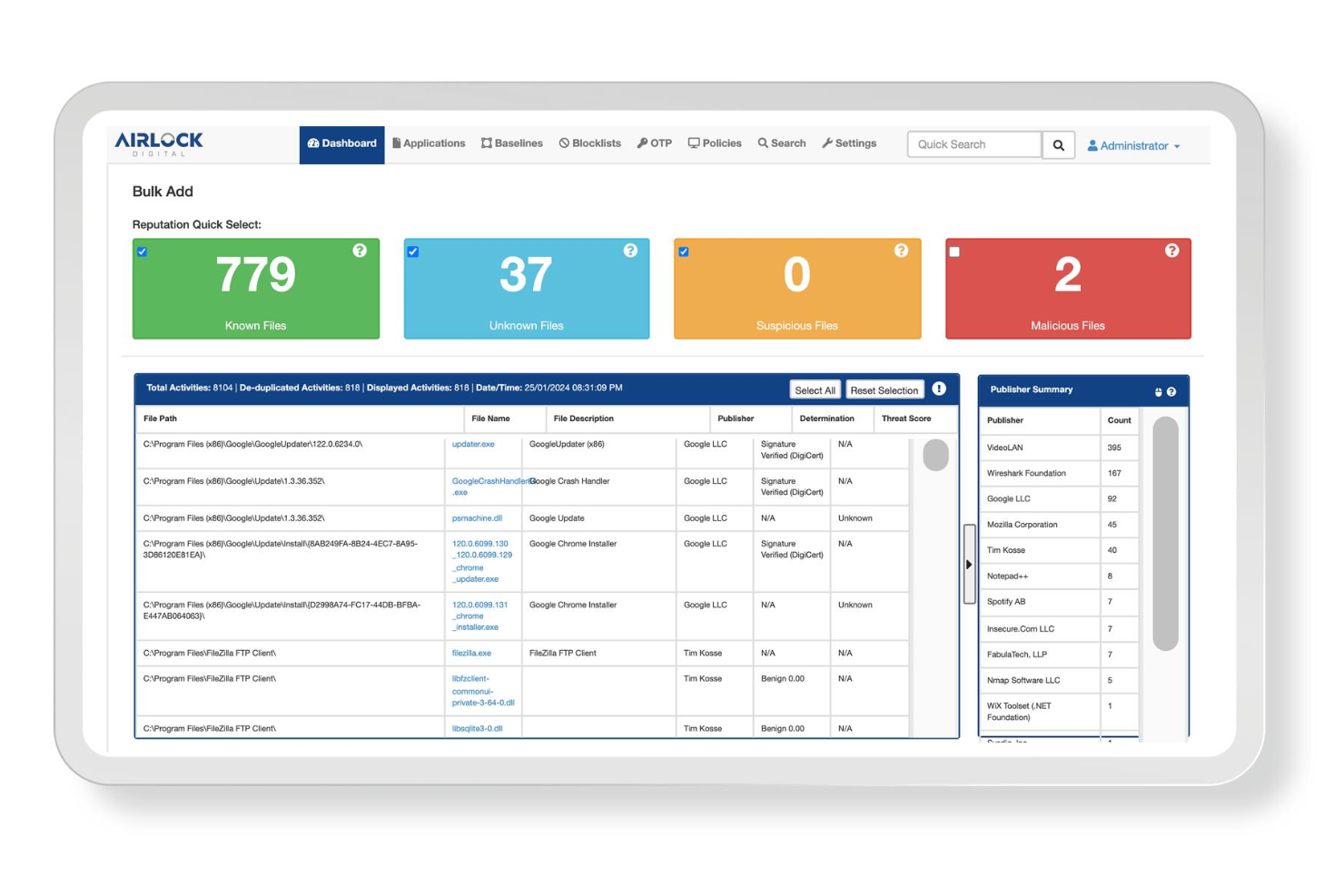 Airlock Digital controls apps to block unauthorized code on endpoints.