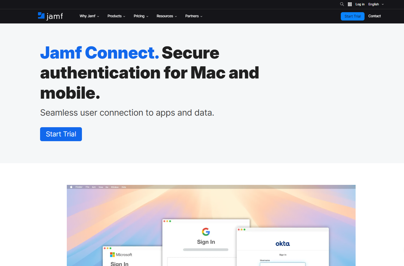 Automates Mac account creation and syncs credentials via cloud identity.