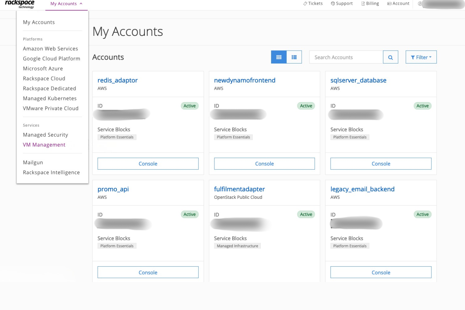 Rackspace delivers managed cloud infrastructure across major platforms.