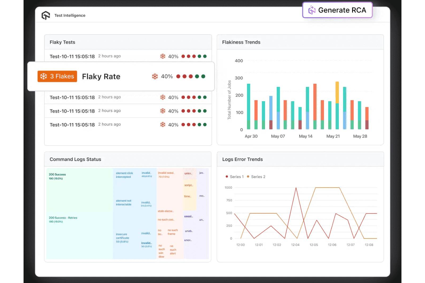 Automates end-to-end tests with AI for faster, reliable QA workflows.