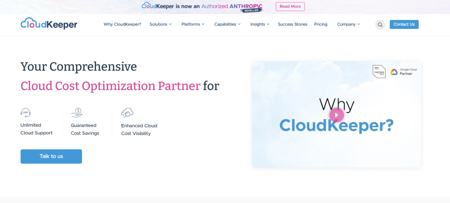 Optimizes cloud costs, governance, and operations with automation.