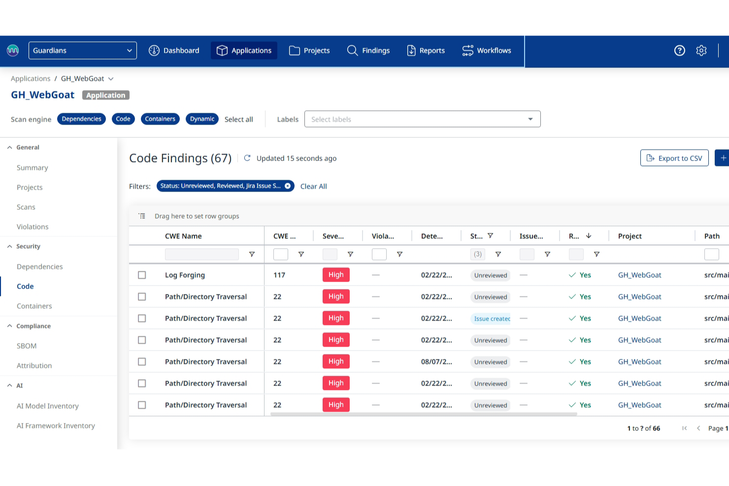 Mend.io screenshot - 27 Beste Code-Analyse-Tools im Jahr 2026