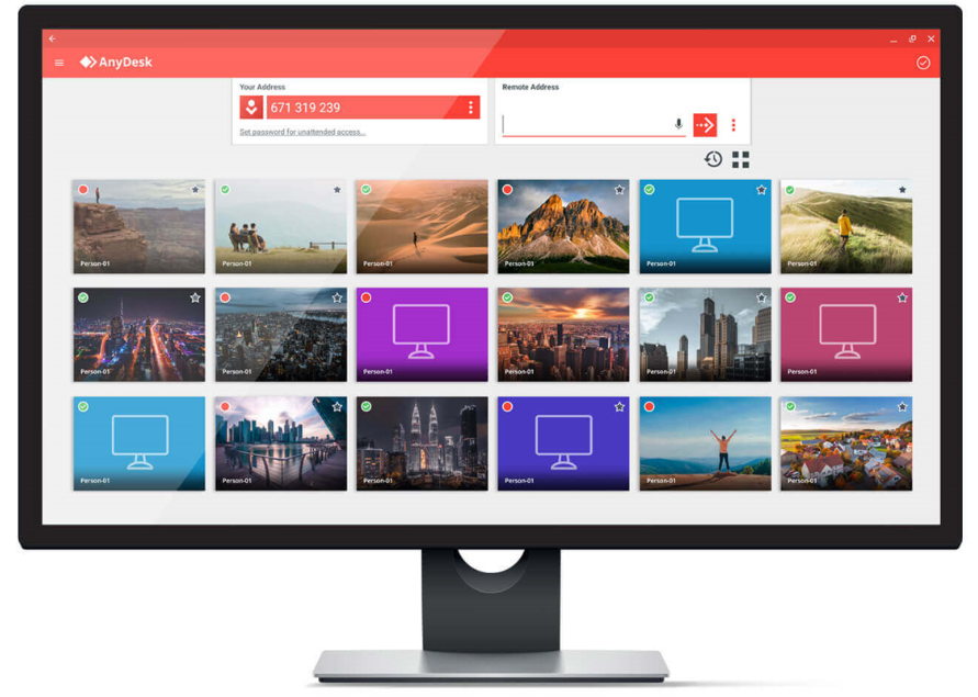 AnyDesk dashboard