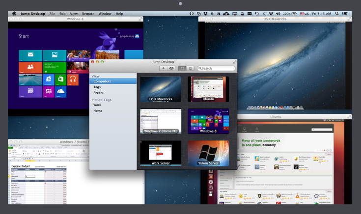Jump Desktop all device dashboard sample