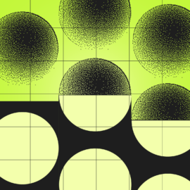 green square with black circles to represent continuous integration