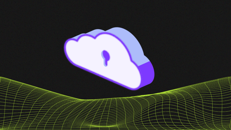 A purple cloud with a key floating inside, symbolizing mystery and unlocking hidden possibilities. Cloud Security Trends Featured Image