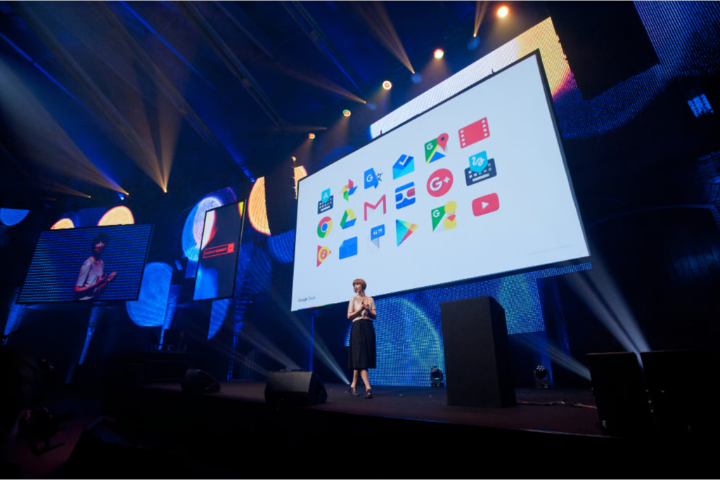 World Summit AI speaker presenting on stage