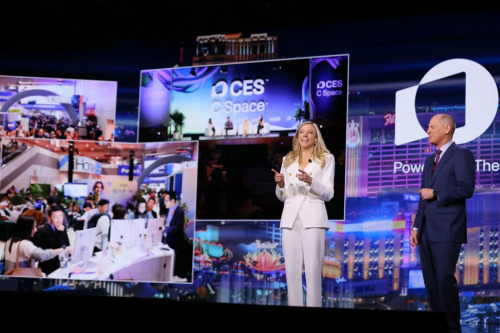 Keynote speakers presenting at the CES conference