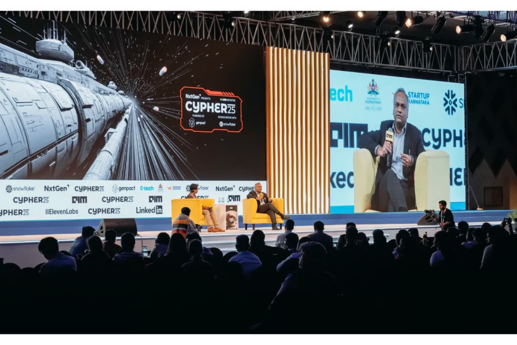 Full audience at the Cypher 2025 conference mainstage session