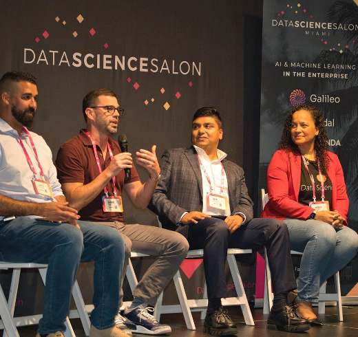The panel discussion in Data Science Salon.