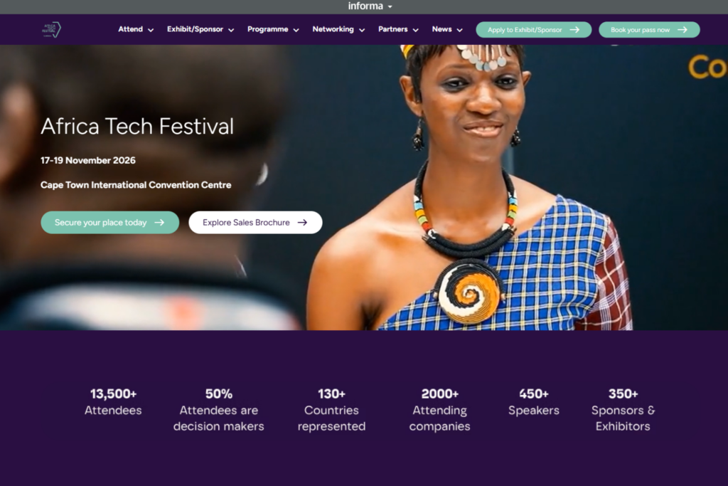 Africa Tech Festival 2026's website.