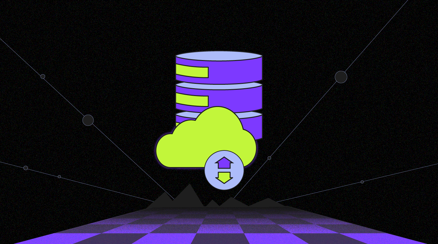 Image of purple cloud with green cloud in background, representing cloud storage Featured Image
