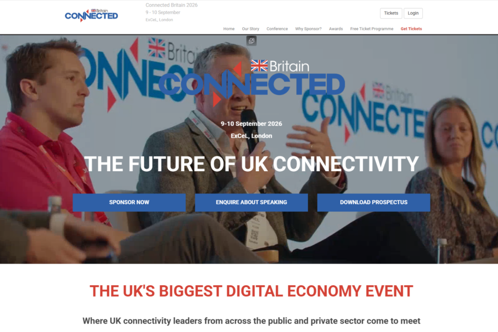 Connected Britain 2026's website.