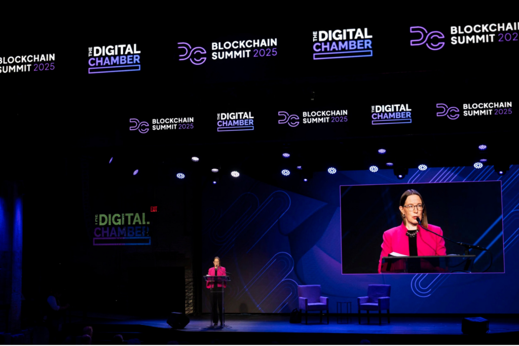 Hester Peirce, Head of Crypto Task Force, speaking at DC Blockchain Summit 2025