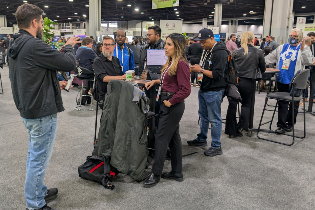 Delegates networking at the KubeCon + CloudNativeCon North America 2025