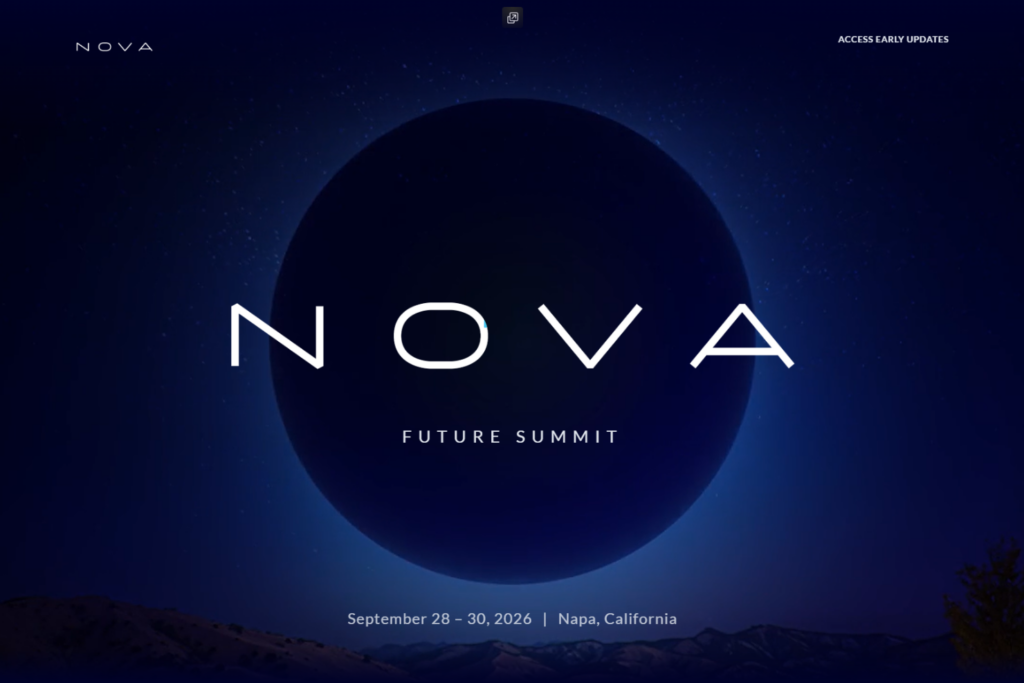 Nova Future Summit 2026 website