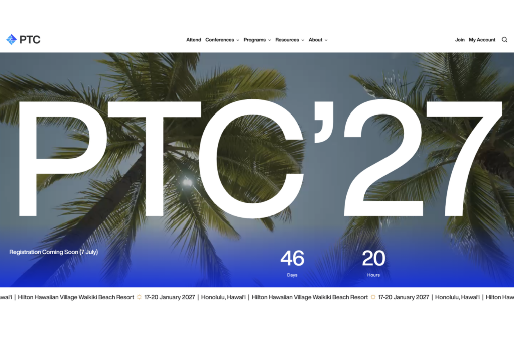 Pacific Telecommunications Council Annual Conference 2027 (PTC'27)'s website.