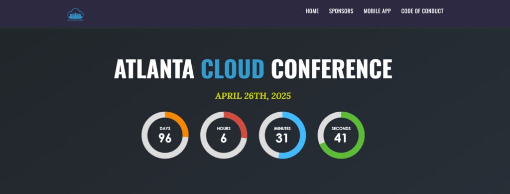 ATL Cloud Conference page screenshot