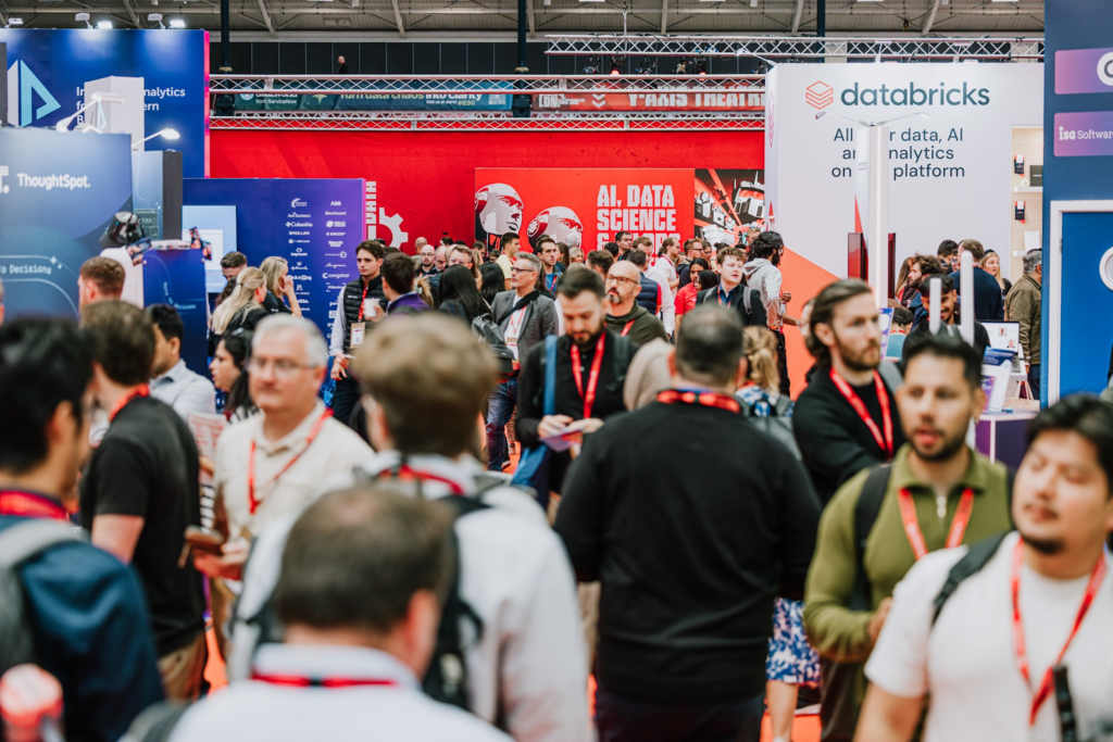Packed exhibition floor at the Big Data LDN conference