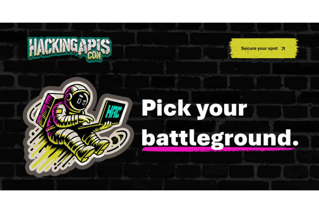 Promotional banner of the Hacking APIs Con 2026