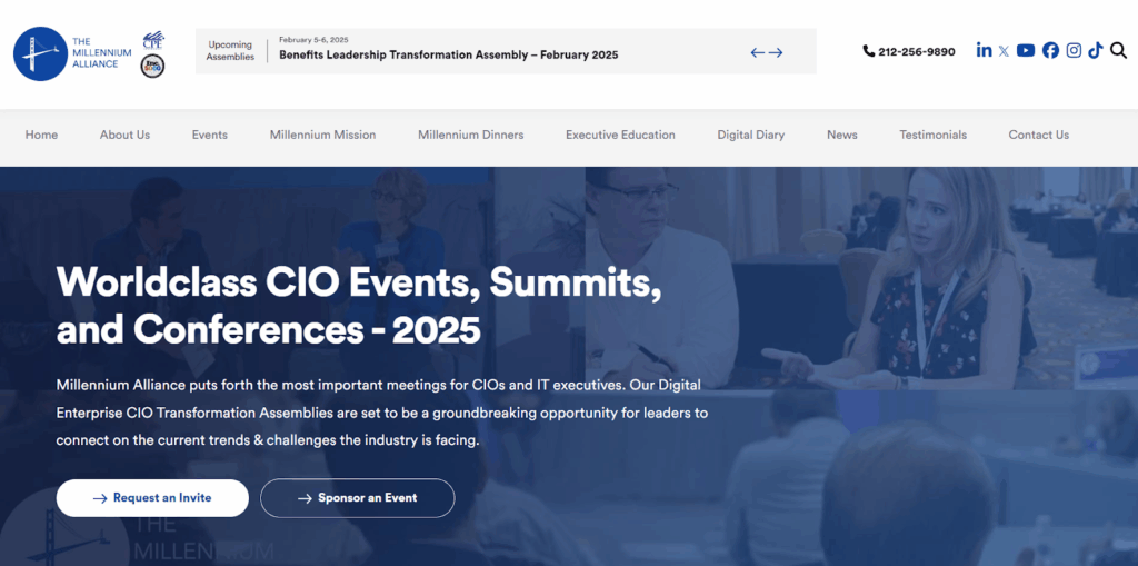 Digital Enterprise CIO Transformation Assembly website screenshot
