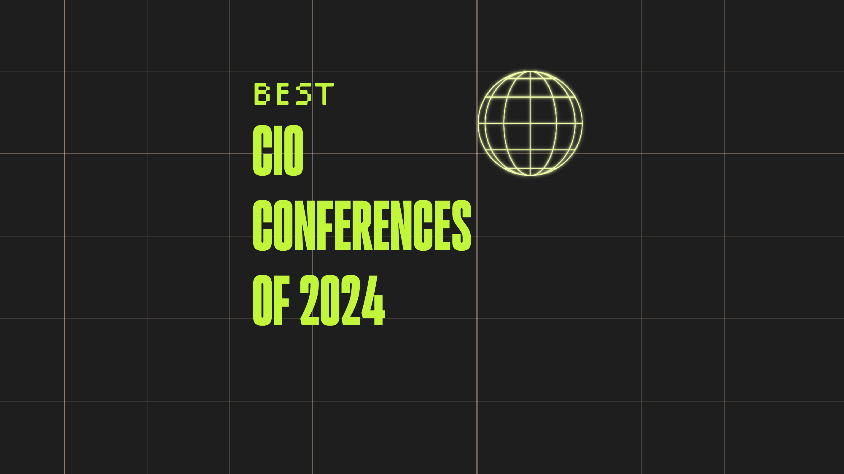 Cio conferences of 2024 best events