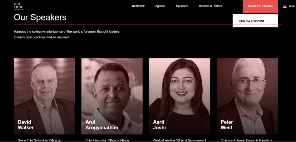 CIO Edge conference in Sydney with CIOs and senior technology executives