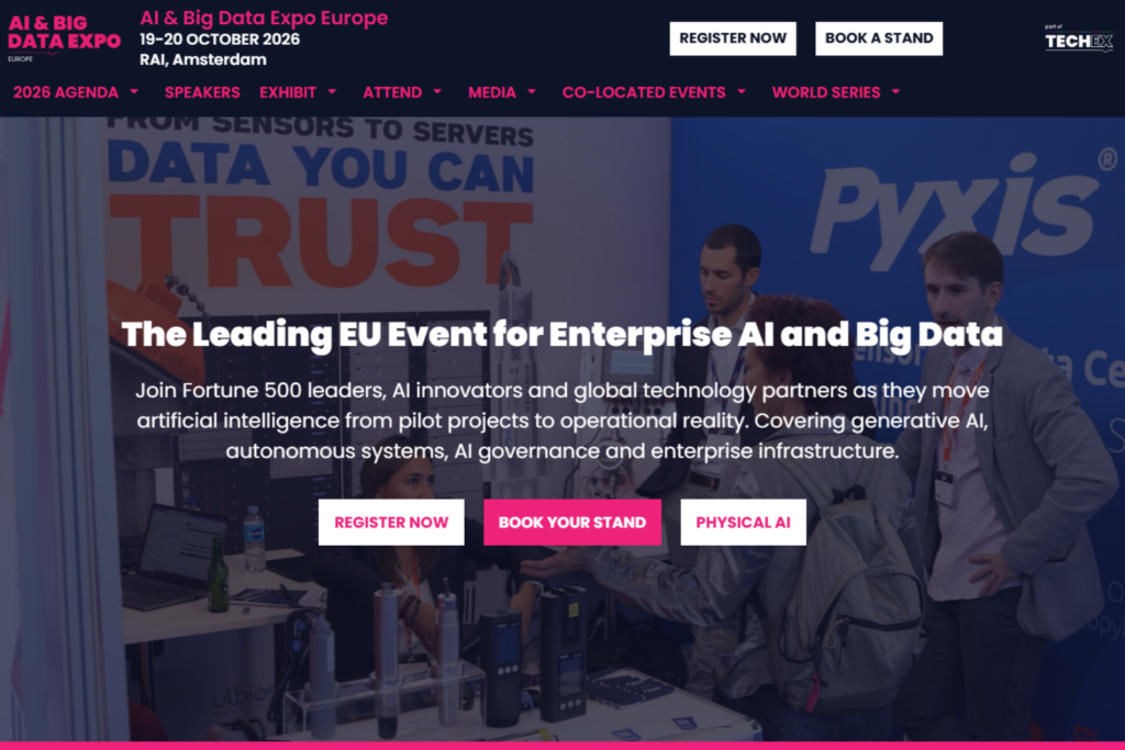 AI &amp; Big Data Expo 2026 landing page