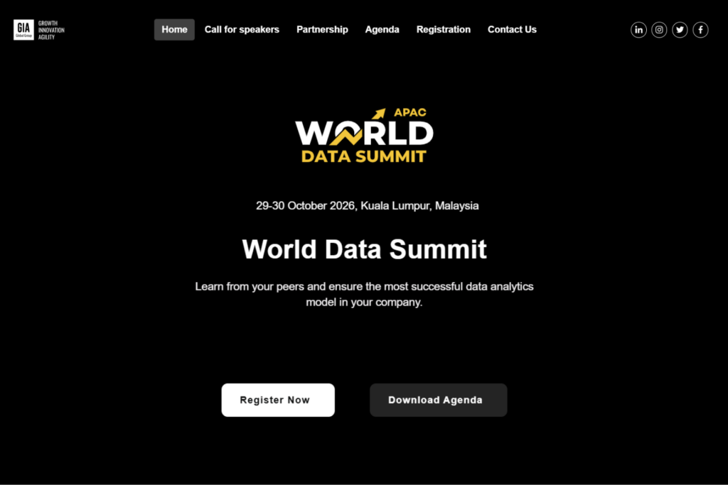 World Data Summit 2026 homepage