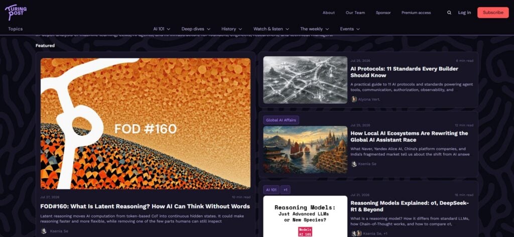 The Turing Post's homepage