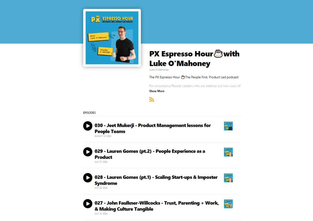 PX Espresso HR podcast overview