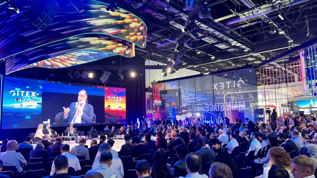 Global leaders sharing insights during a flagship session at GITEX Global