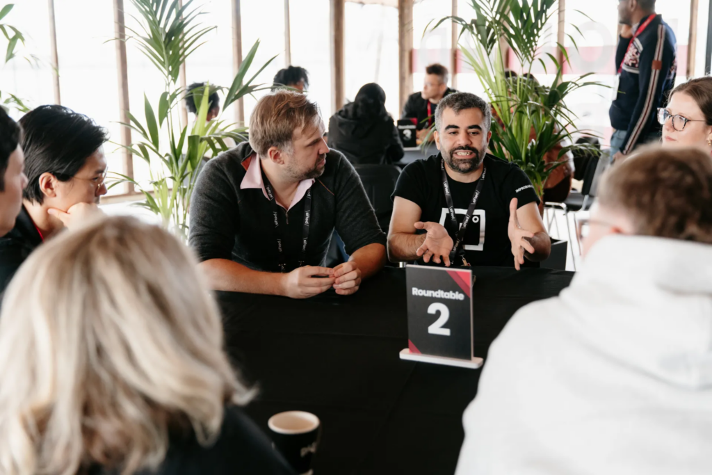 A roundtable discussion fostering open dialogue at the Sifted Summit.