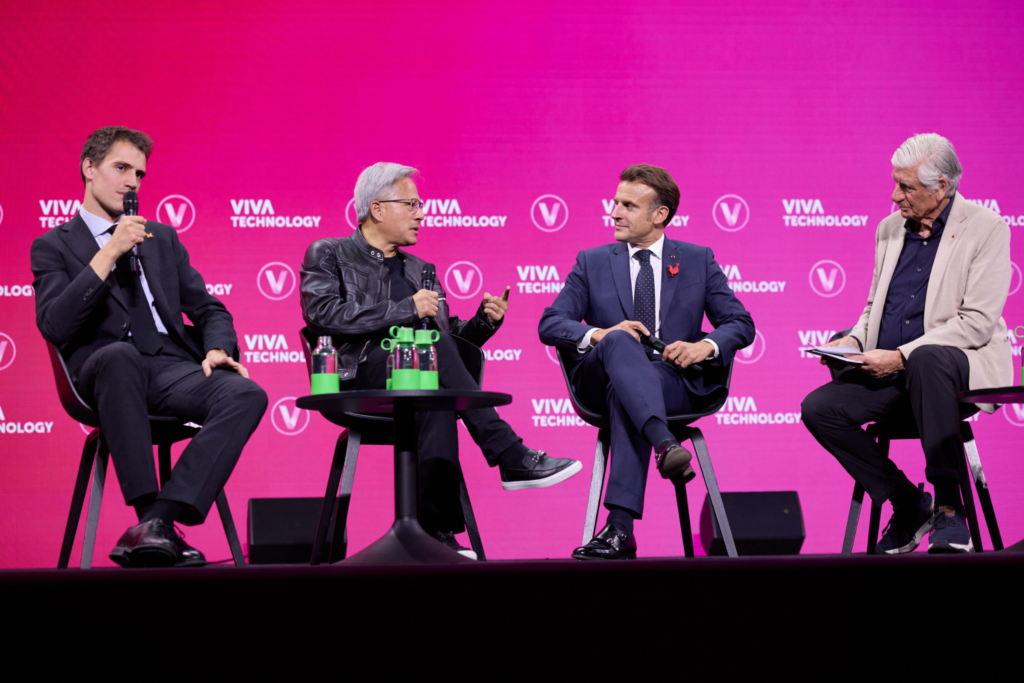 Industry professionals sharing perspectives in a panel discussion at VivaTech