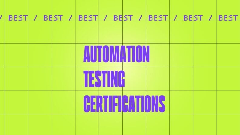 Automation testing certifications generic best of