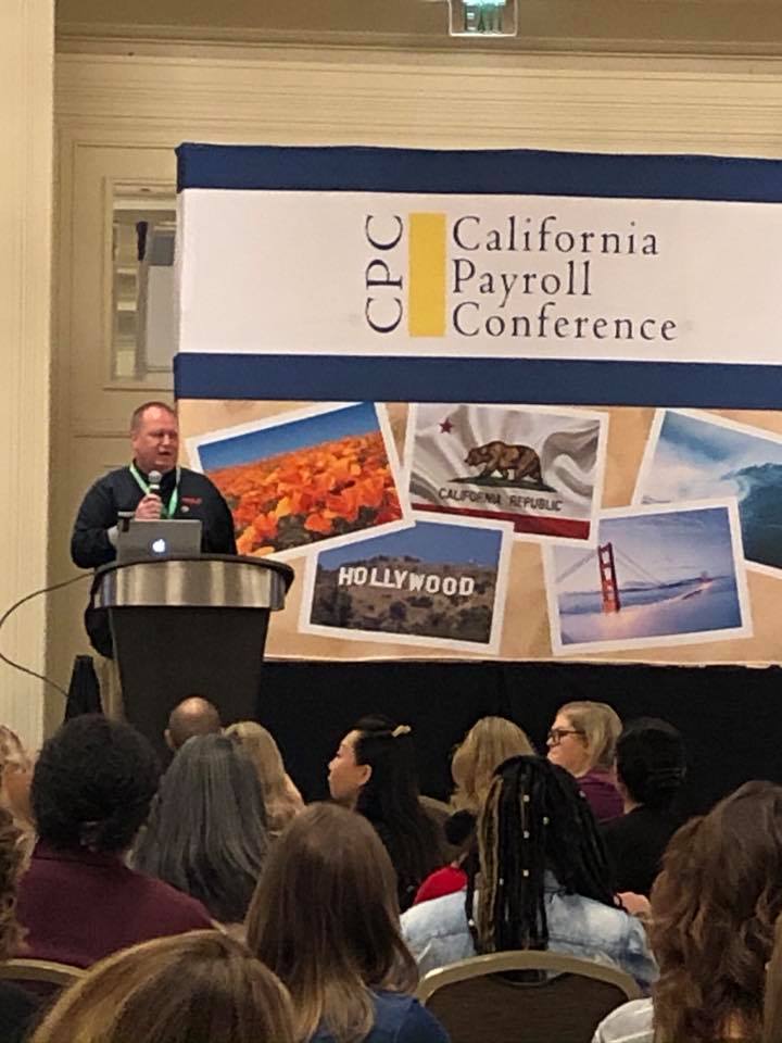 An exhibitor at California Payroll Conferences