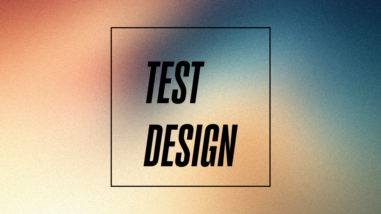 Test design standard editorial post