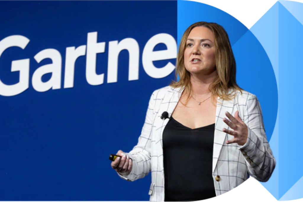 Speaker presenting insights at Gartner IT Symposium/Xpo Australia