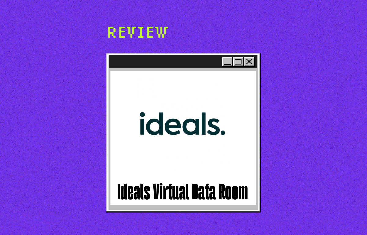 iDeals Virtual Data Room Review: Pros, Cons, Features, and Pricing